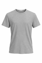 ZARA Mens Grey T Shirt Ribbed Cotton Short Sleeve Minimalist Everyday Casual L