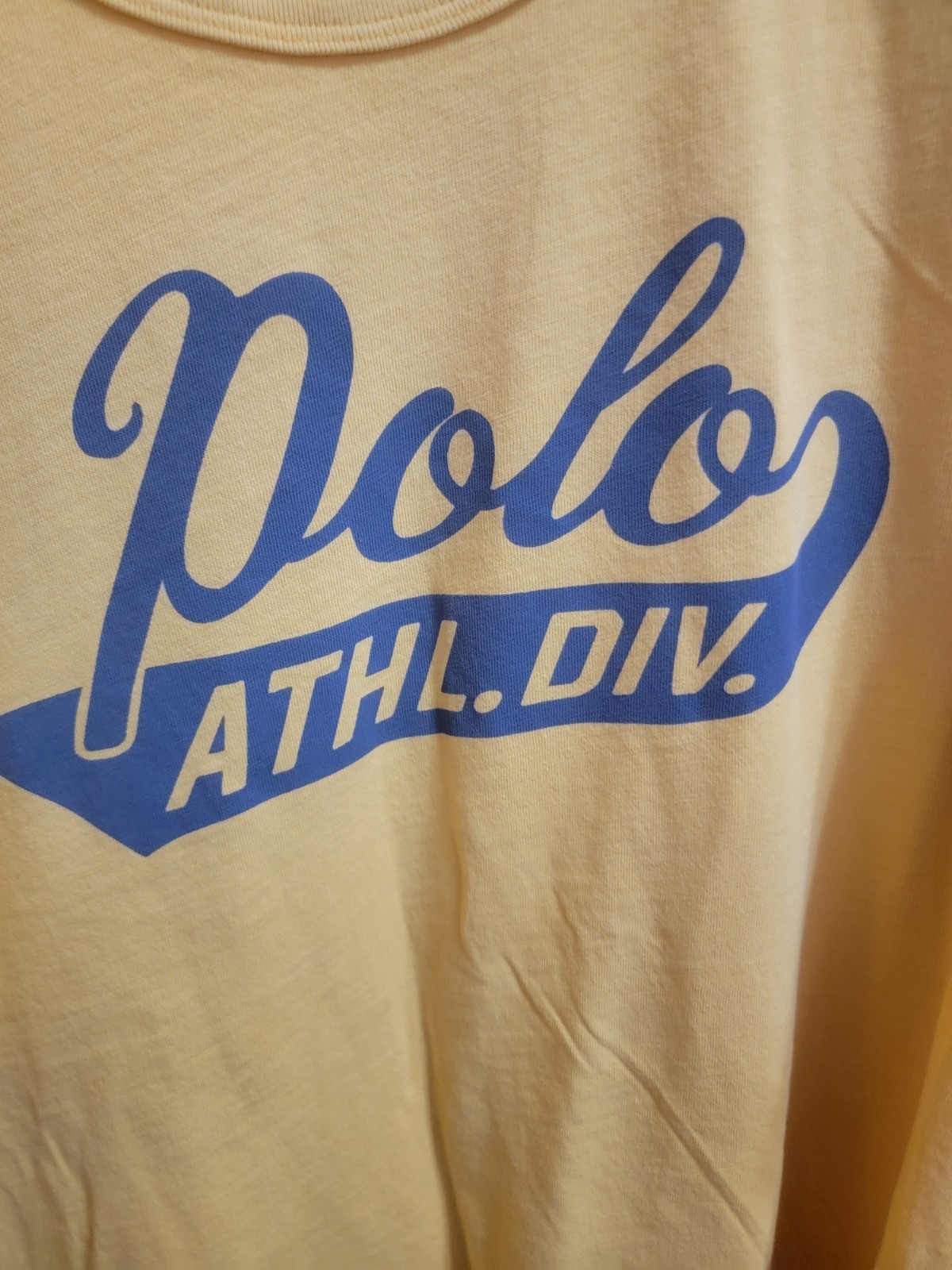 Ralph Lauren Polo Athl. Div. XL Yellow Short Sleeve Shirt gallery