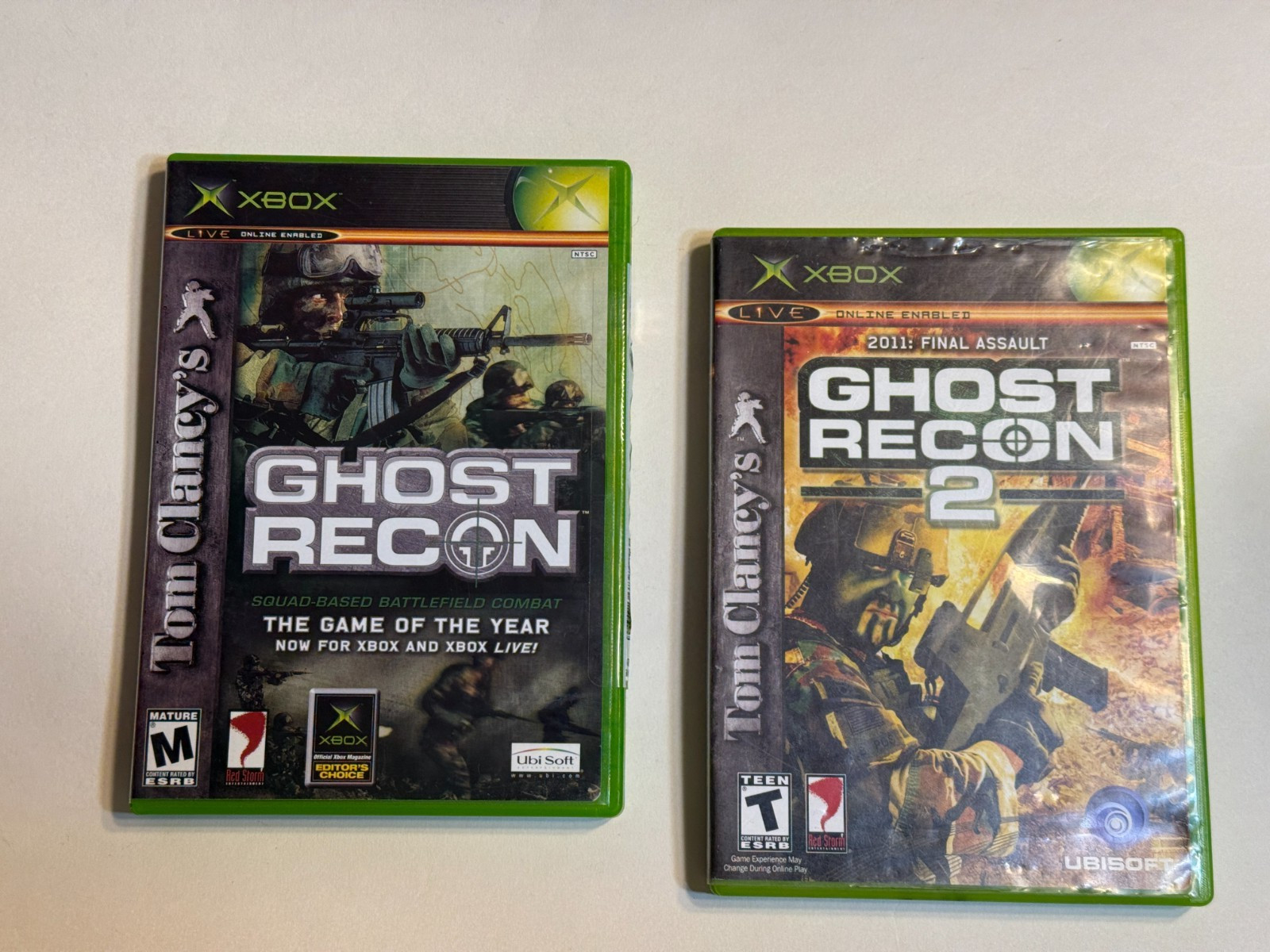 2 Games Lot Tom Clancy’s Ghost Recon + Recon II 2011: Final Assault Complete CIB