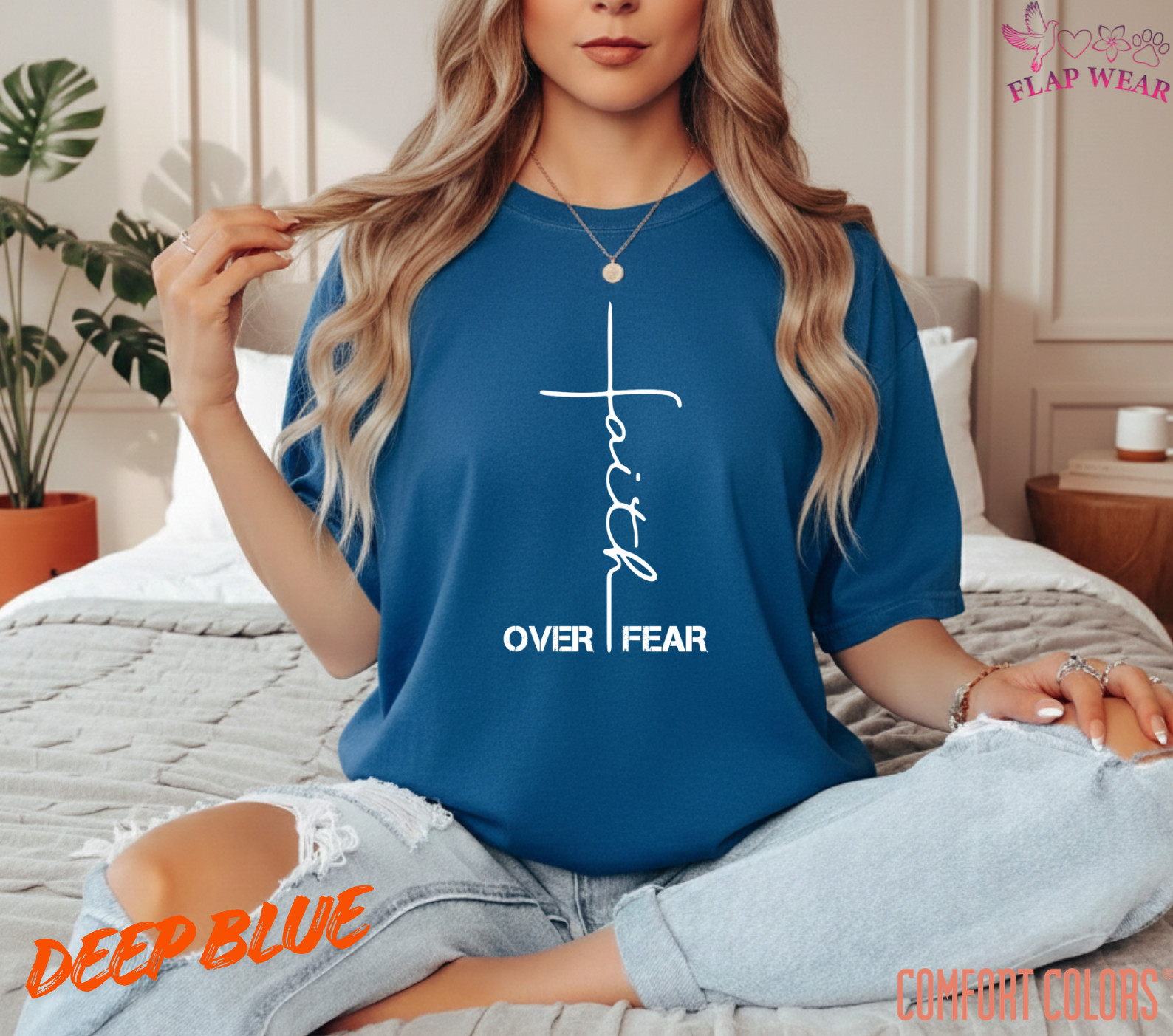 Unisex Faith Over Fear Chri T-Shirt, Men T shirt,Women T shirt Gift Religion Top gallery