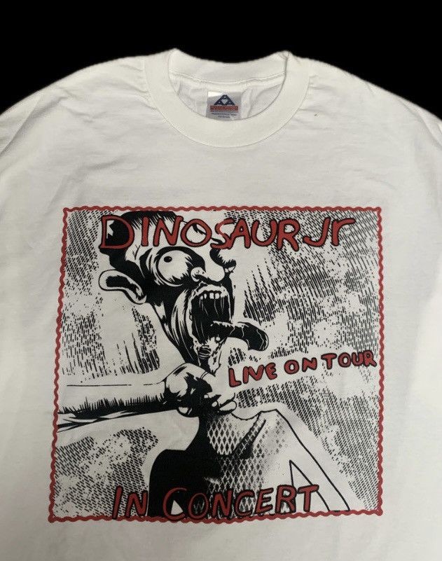 Vintage Dinosaur Jr rock band unisex white short sleeve shirt QT3600