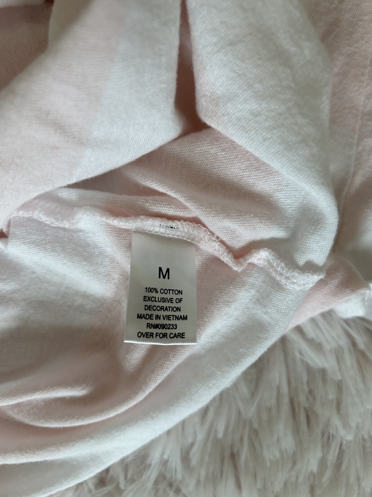 Pacsun Striped Tee Bahamas Shirt Trendy Modern 90s Style Crew tee Pink White M gallery