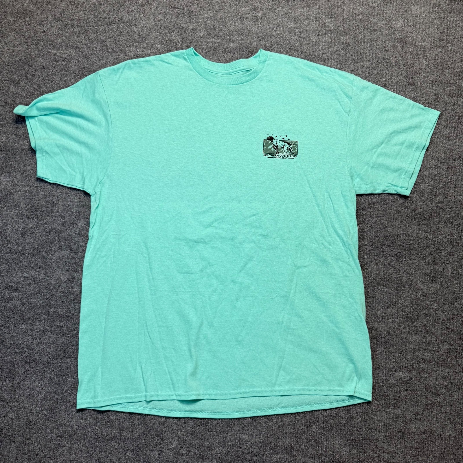 Southern Outfitters Ocean & Coast T-Shirt Mens L Mint Green Short Sleeve