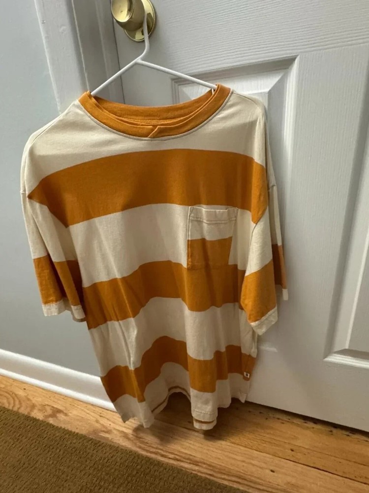 Urban Outfitters Men’s Oversized Multi T-shirt Orange/White