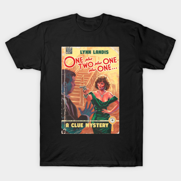 One Plus Two Plus One Plus One T-Shirt Retro Paperback Book Mystery Graphic Tee gallery