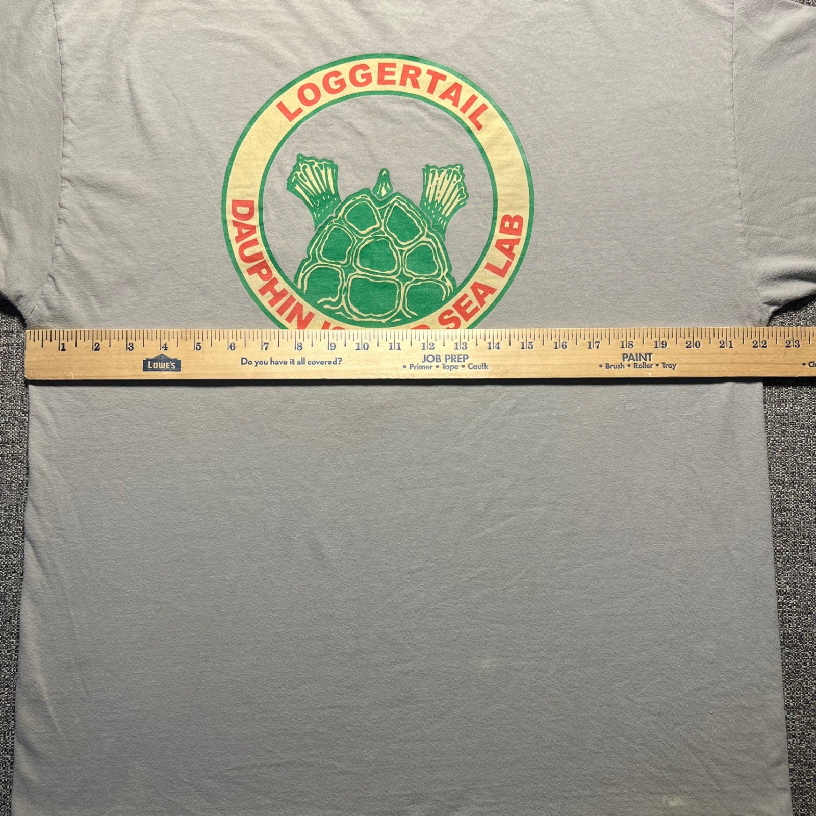 Vintage Dauphin Island Sea Lab Loggerhead Turtle T Shirt Grey XL Hanes Beefy T gallery