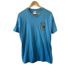 Supreme SS20 Week 1 Laugh Now Tee Thorns Smiling Face Printing Blue T-Shirt M