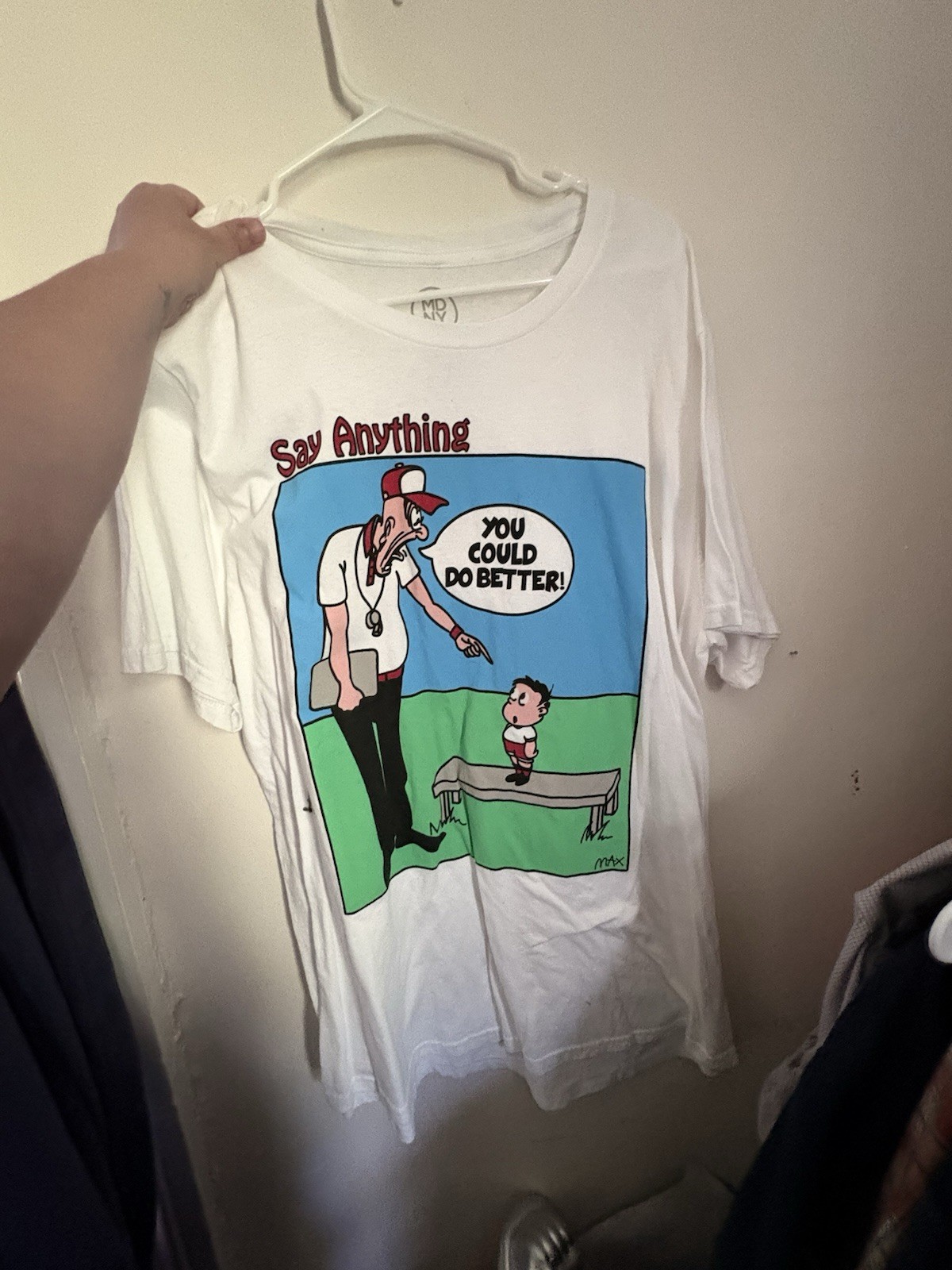 Say Anything Band Shirt Mens XL Signed Max Bemis Autograph You Can Do Better Emo gallery