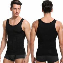 Men’s Chest Compression Shaping Vest Tummy Control Shirt Hide Gynecomastia Moobs