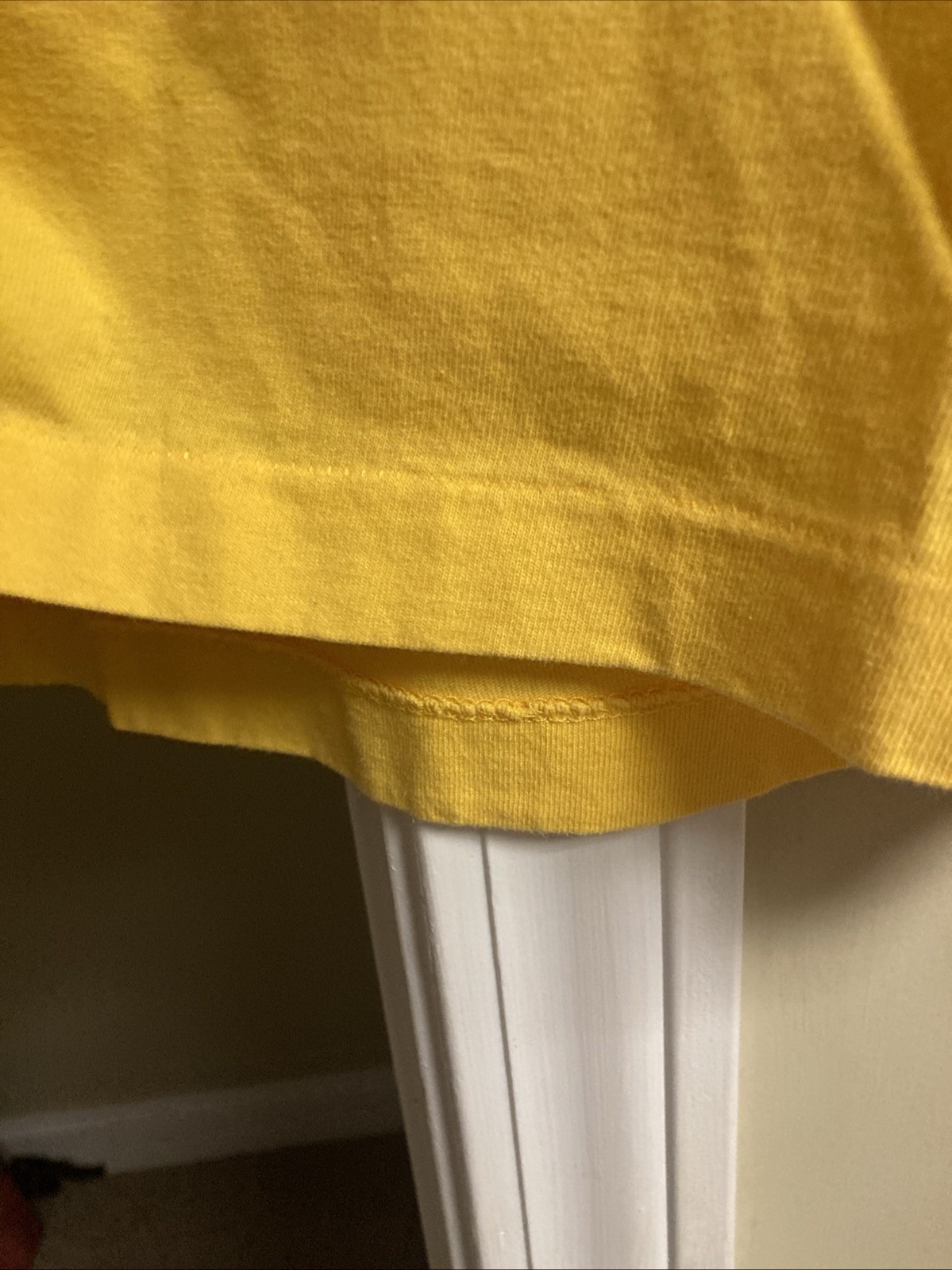 VTG 80s 70s Harold’s Front Pocket Blank Yellow Single Stitch T-shirt Hong Kong S gallery