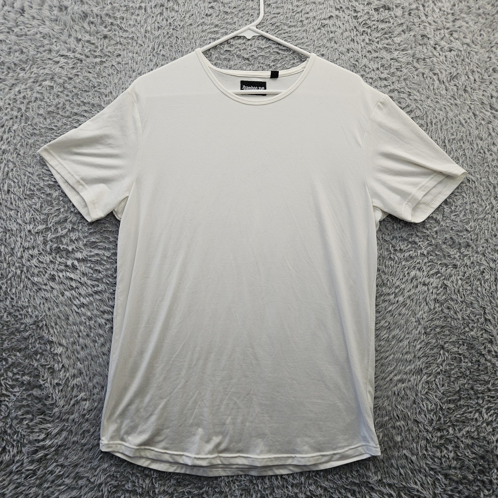 Bamboo Ave. T Shirt Men XL Undershirt Curve Hem Baselayer Stretch White Perform gallery