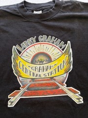 Vintage Larry Graham Graham Central Station T Shirt XL Black Funk Soul Band Tee