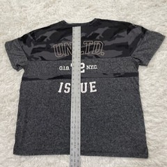 MARC ECKO Unltd. Shirt Men XXL Gray Camo Y2k Cut & Sew Graphic Spellout Tee 2XL