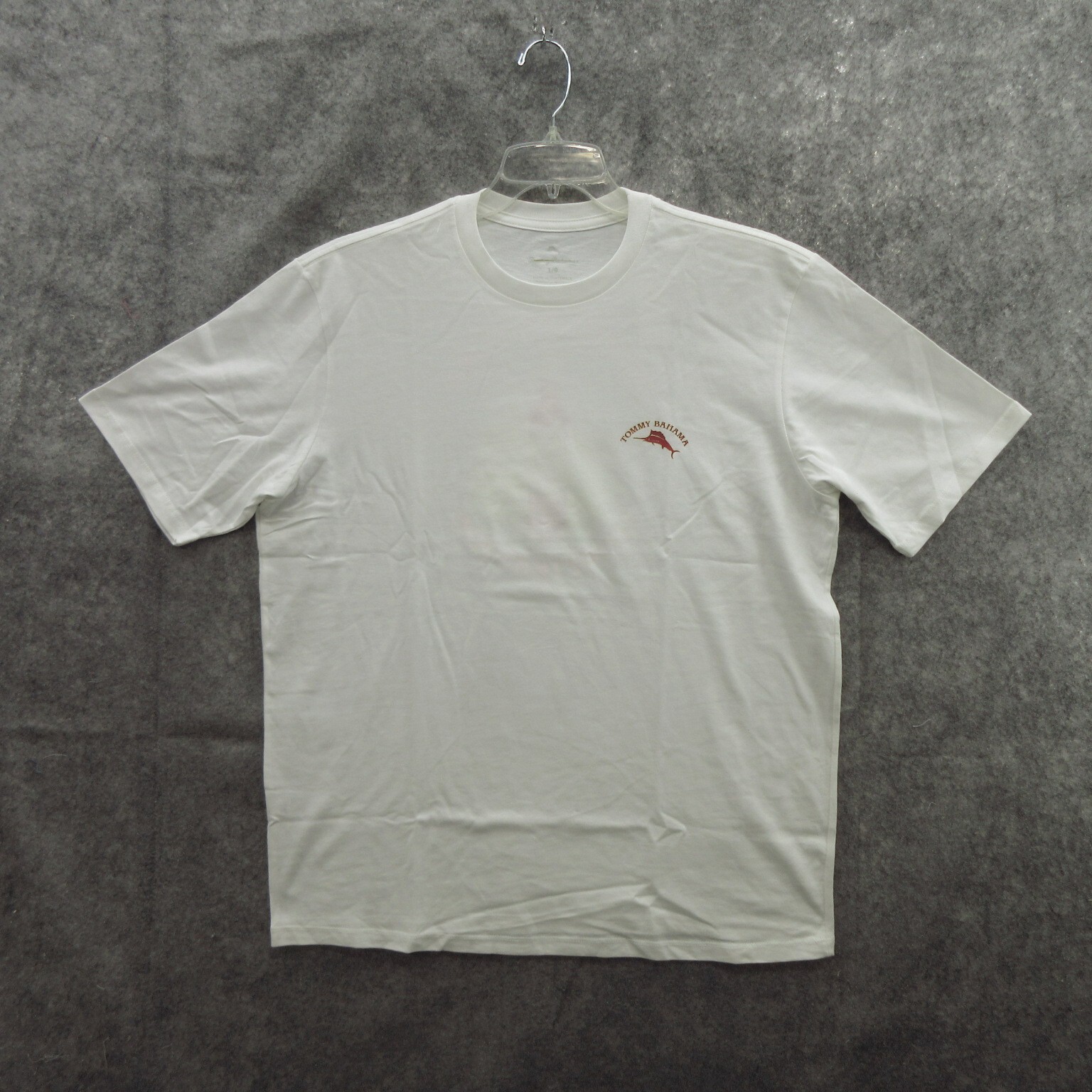 Tommy Bahama Men Graphic T-Shirt Medium White Zinspiration Tee UPF 30 Cotton New gallery
