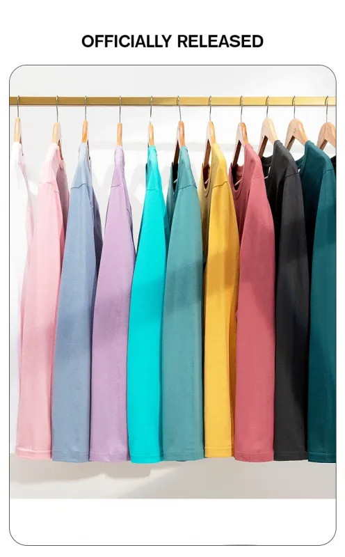 2026 Brand New Combed Compactall Cotton Heavy Round Neck Solid Color gallery