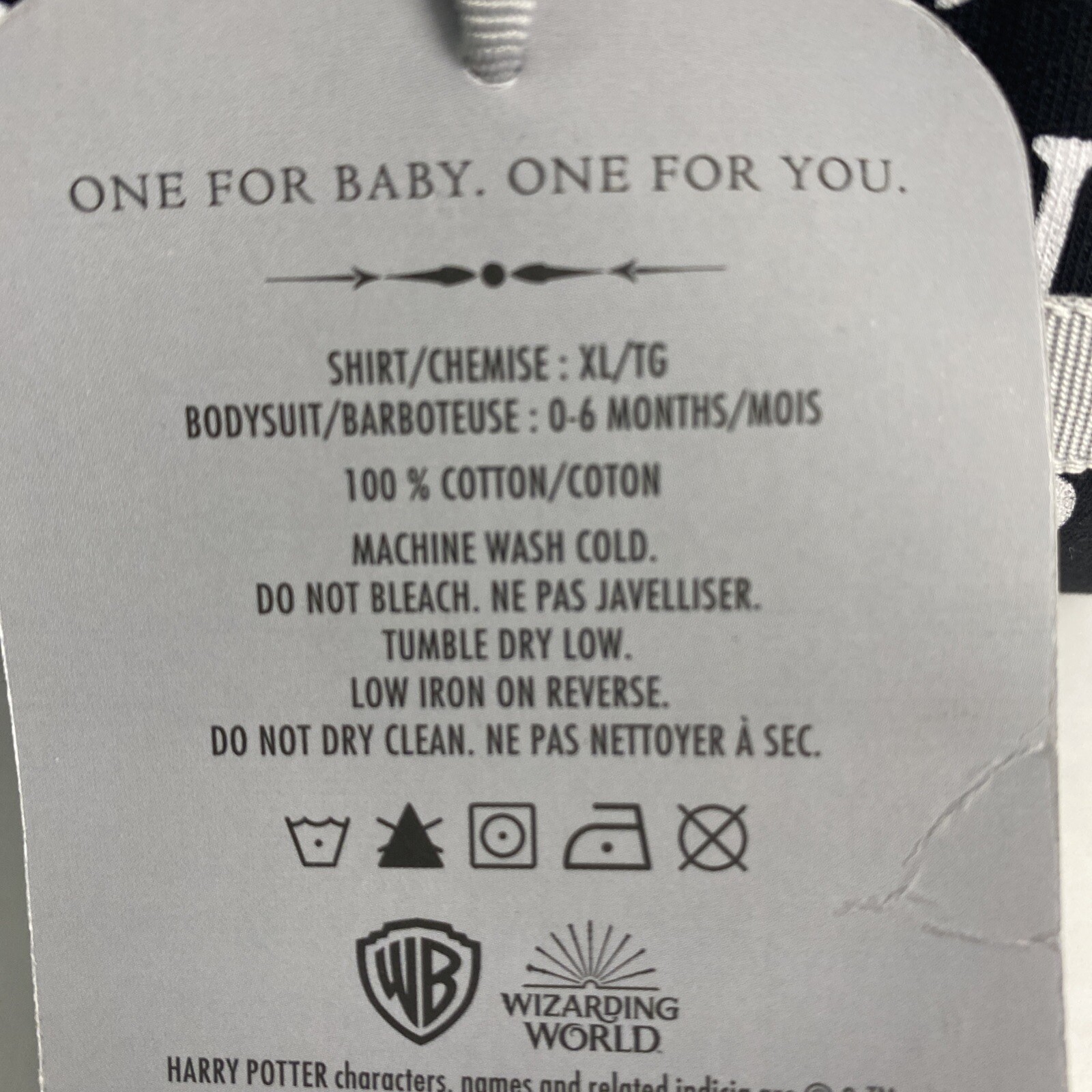 Hallmark Harry Potter Mischief Managed Bodysuit Set S / 0–6 Months / T-Shirt XL gallery