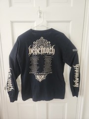 BEHEMOTH “Evangelia Amerika 2010 E.V.” Tour Shirt medium black longsleeve metal