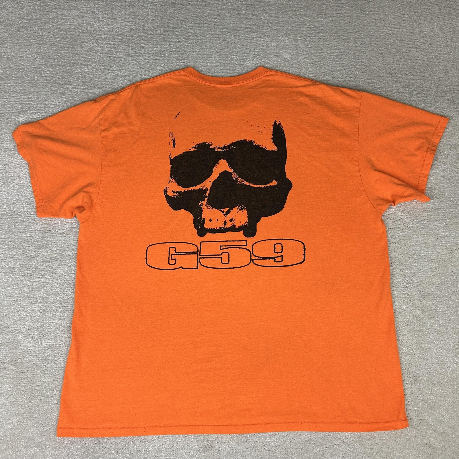 G59 Records Shirt Mens 2XL Orange Skull Hip Hop Punk Rap Tee Suicideboys Merch gallery