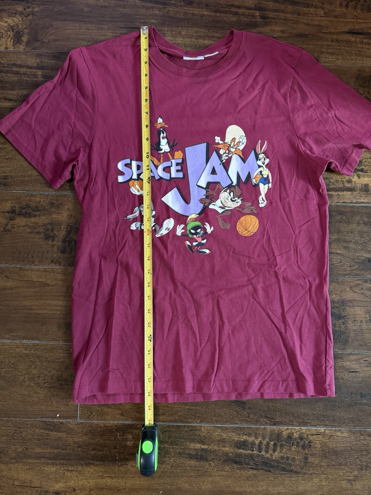 Vintage Space Jam Looney Tunes Graphic Tee Red Short Sleeve Size L gallery