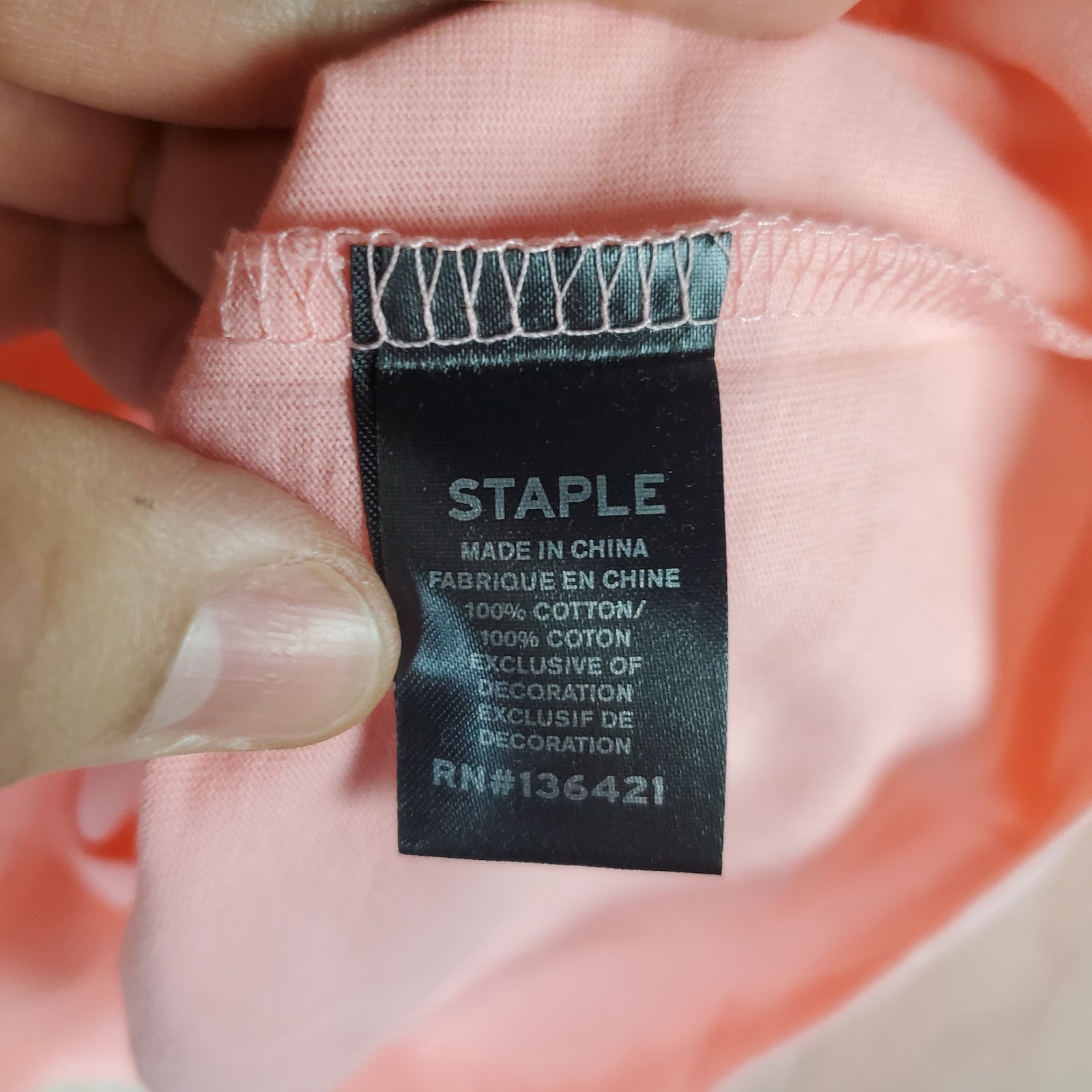 Staple Pigeon T Shirt Mens XL Bubblegum Pink Cotton Embroidered Logo Casual Wear gallery