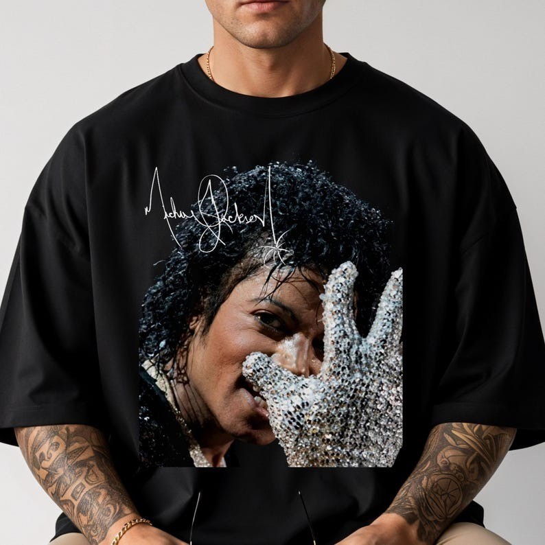 Michael Jackson T-Shirt, Silver Glove Shirt, King of Pop MJ Tee gallery