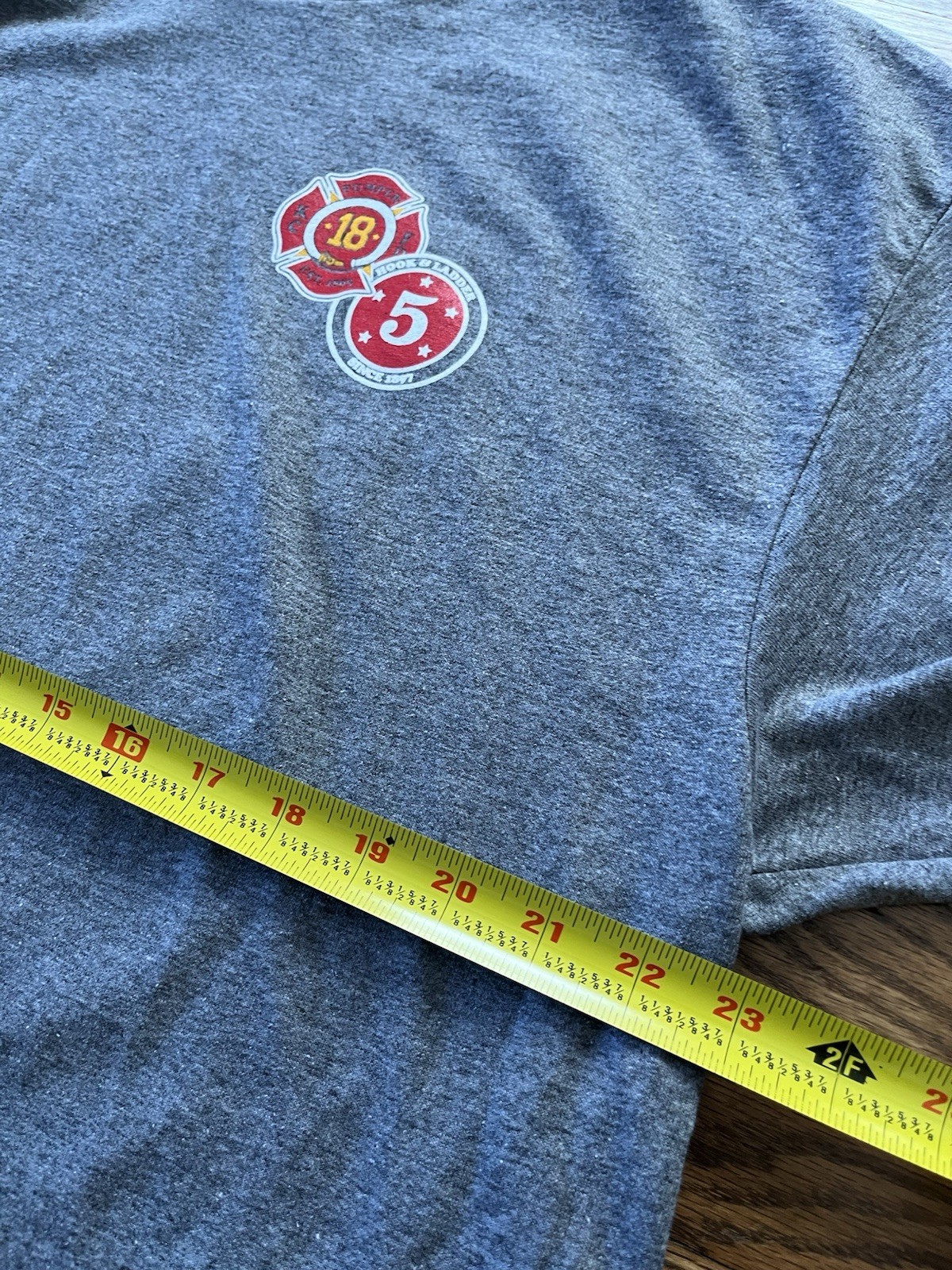 Kansas City MO Fire Department KCFD Station 18 Heather Gray T-Shirt Mens XL gallery