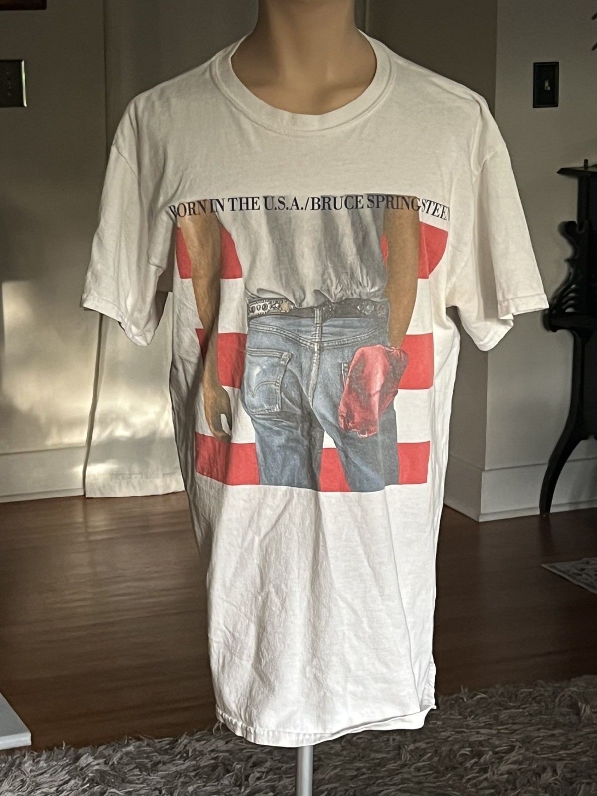 Bruce Springsteen Born In the USA Rock T-shirt Shirt sz M/L see measurements gallery