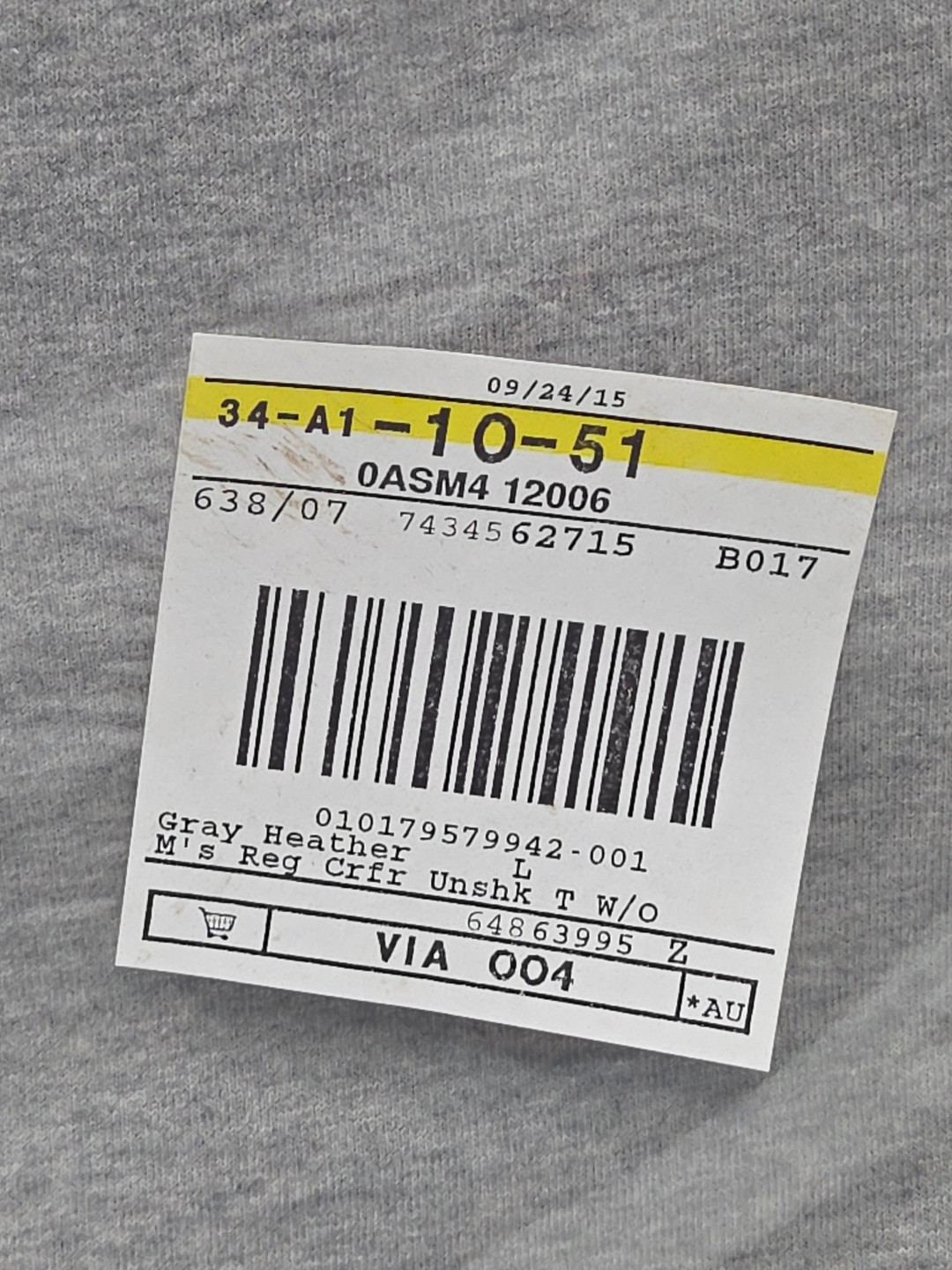 LL Bean Mens Large Heather Gray Short Sleeve T Shirt 100 Cotton New gallery