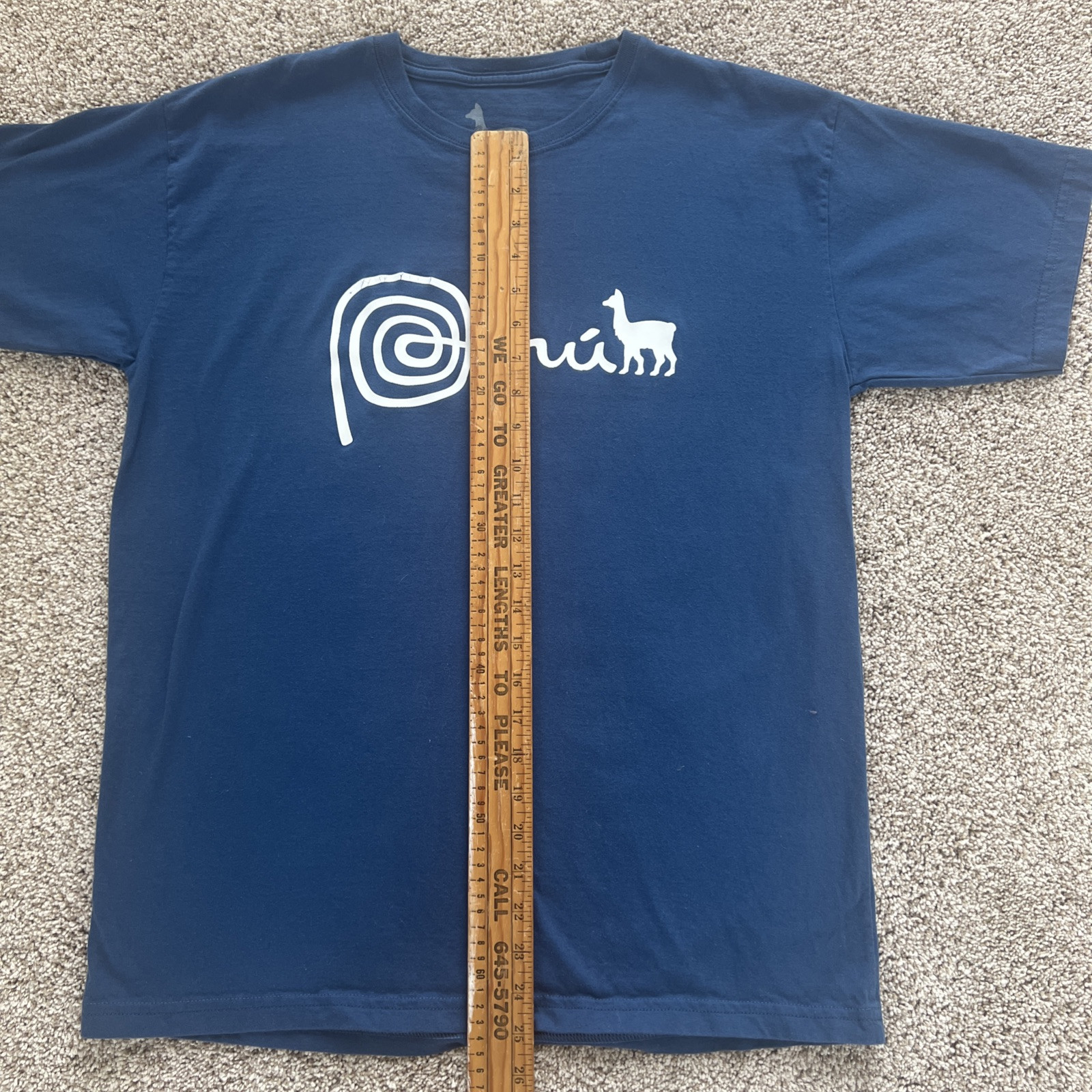 Peru Logo Blue T-Shirt Men’s Cowritten & Animal Logo Tee gallery