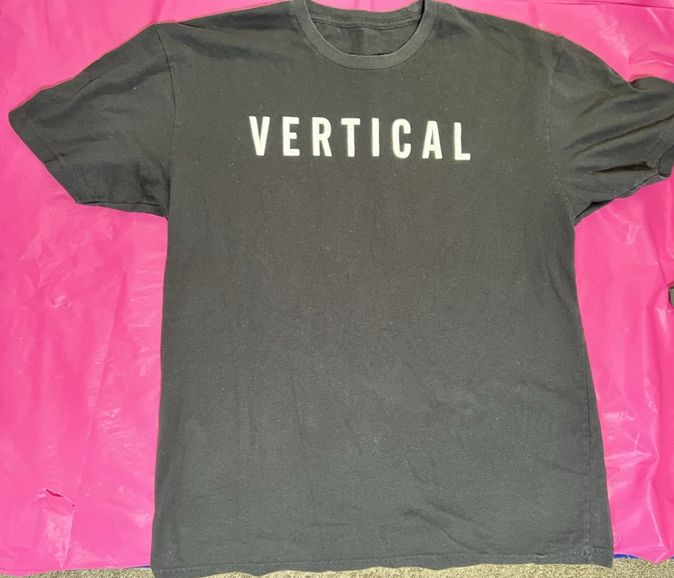 Black Vertical Tshirt No Size, Measurements Available No Tag Preowned gallery