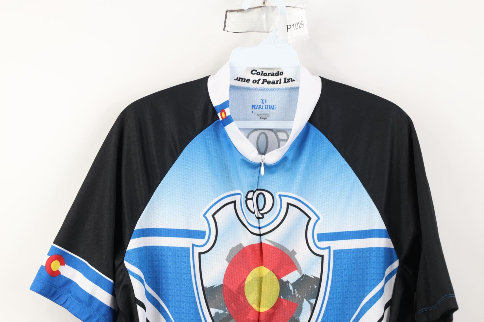 Vintage Pearl Izumi Mens Large Colorado All Over Print Bicycle Cycling Jersey gallery