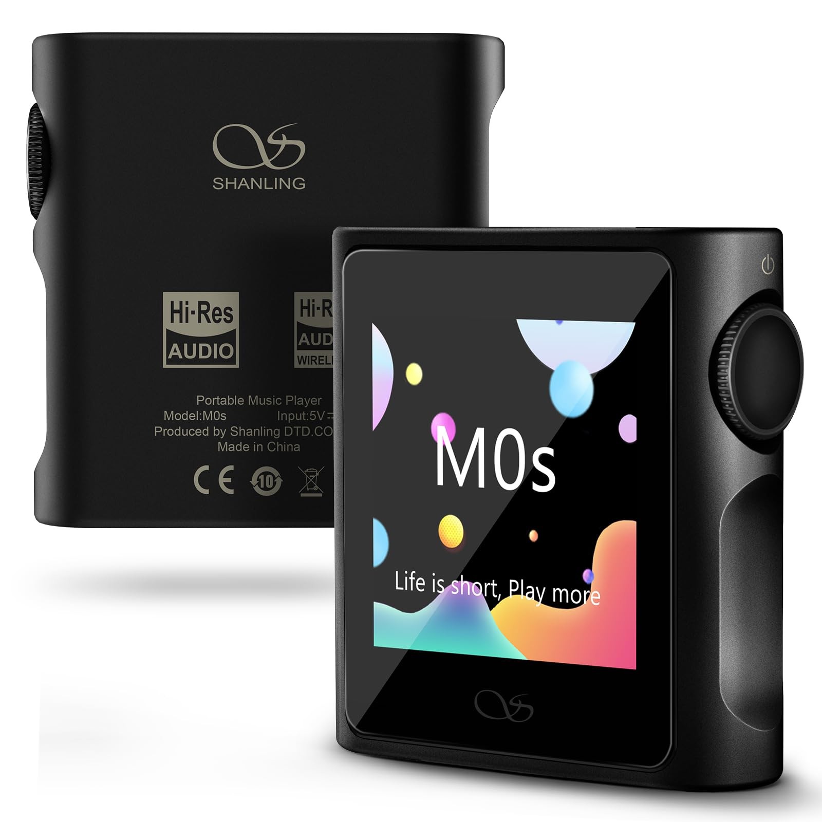 SHANLING M0s MP3 Player with Bluetooth 5.0 Hi-Fi Lossless Sound Music Black