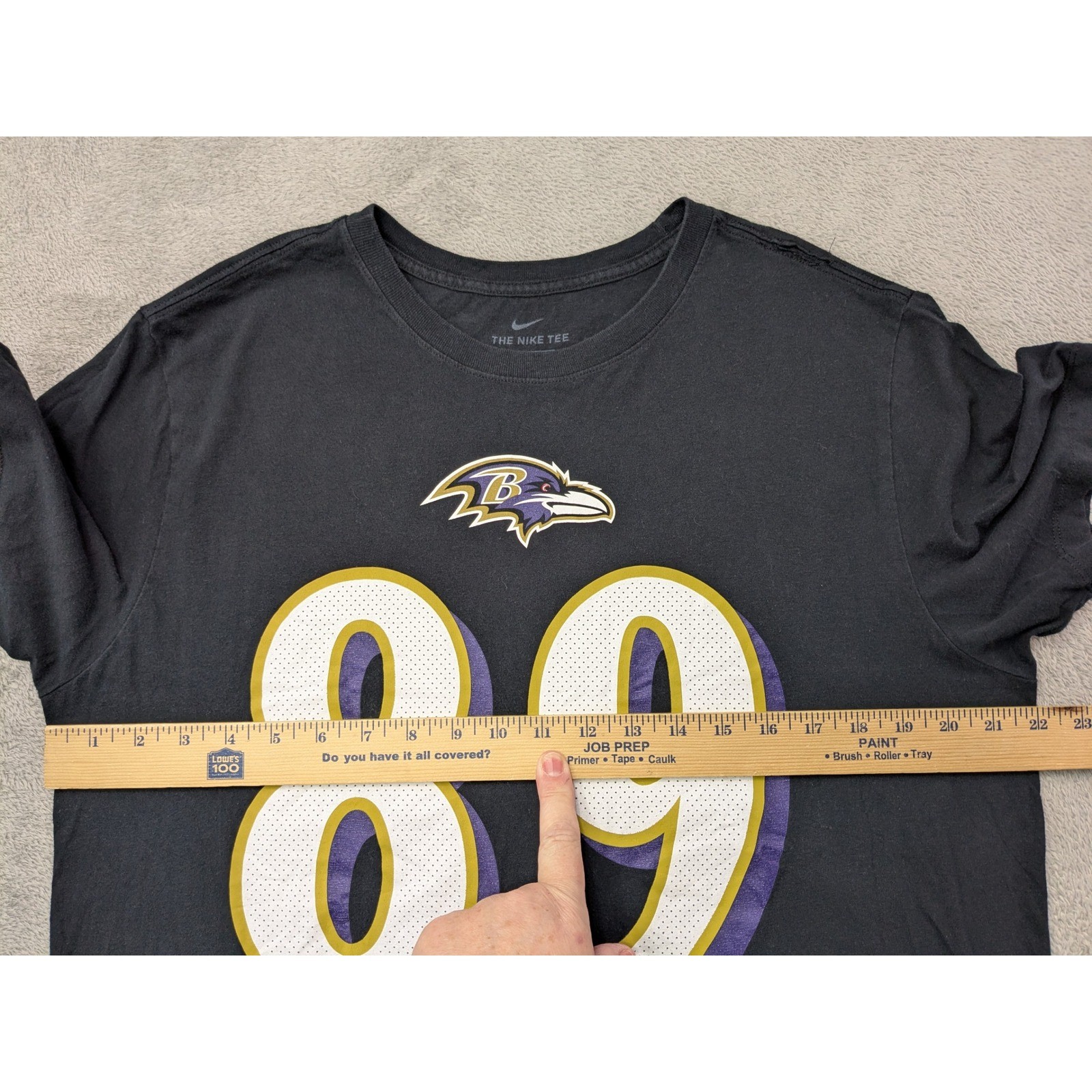 Nike Baltimore Ravens Mark Andrews 89 NFL Football T Shirt Men's Large Black gallery