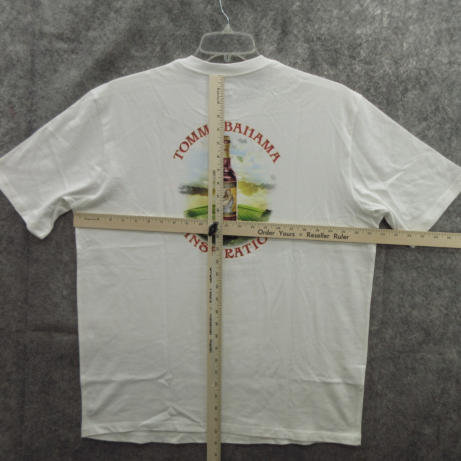 Tommy Bahama Men Graphic T-Shirt Medium White Zinspiration Tee UPF 30 Cotton New gallery