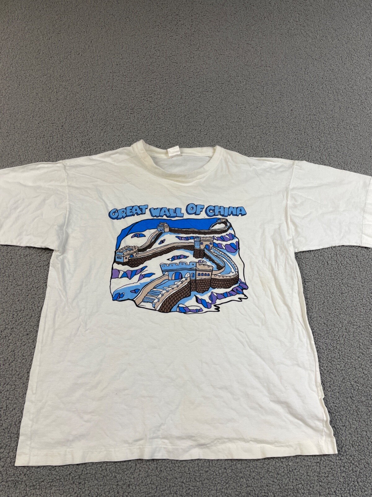 Vintage Great Wall of China Tee Tourist Souvenir Size XL 90s gallery