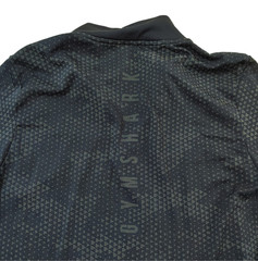 Gymshark 1/4 Zip Shirt Men Small Pullover Long Sleeve Training Gym Blue Camo