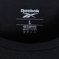 Reebok Men Practice Logo Sneaker Graphic T-Shirt Black Size L