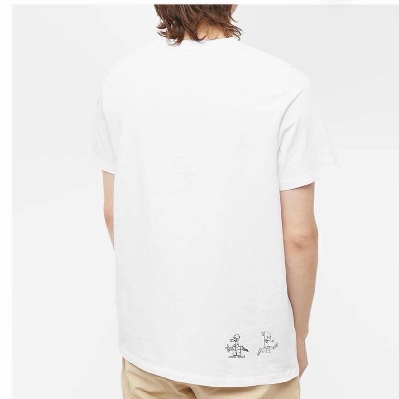 Moncler Men's Rubber Patch Logo T-Shirt in White Size L gallery