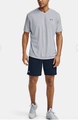 Under Armour Men’s V-Neck Tech 2.0 Short Sleeve Grey Silver T Shirt 1327969 011