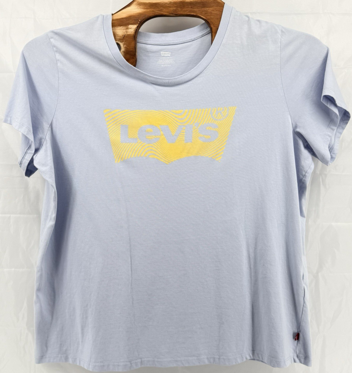 Levi's Men's Tee Shirt Size 3X Sky Blue Graphic Logo Relaxed Top Crewneck gallery