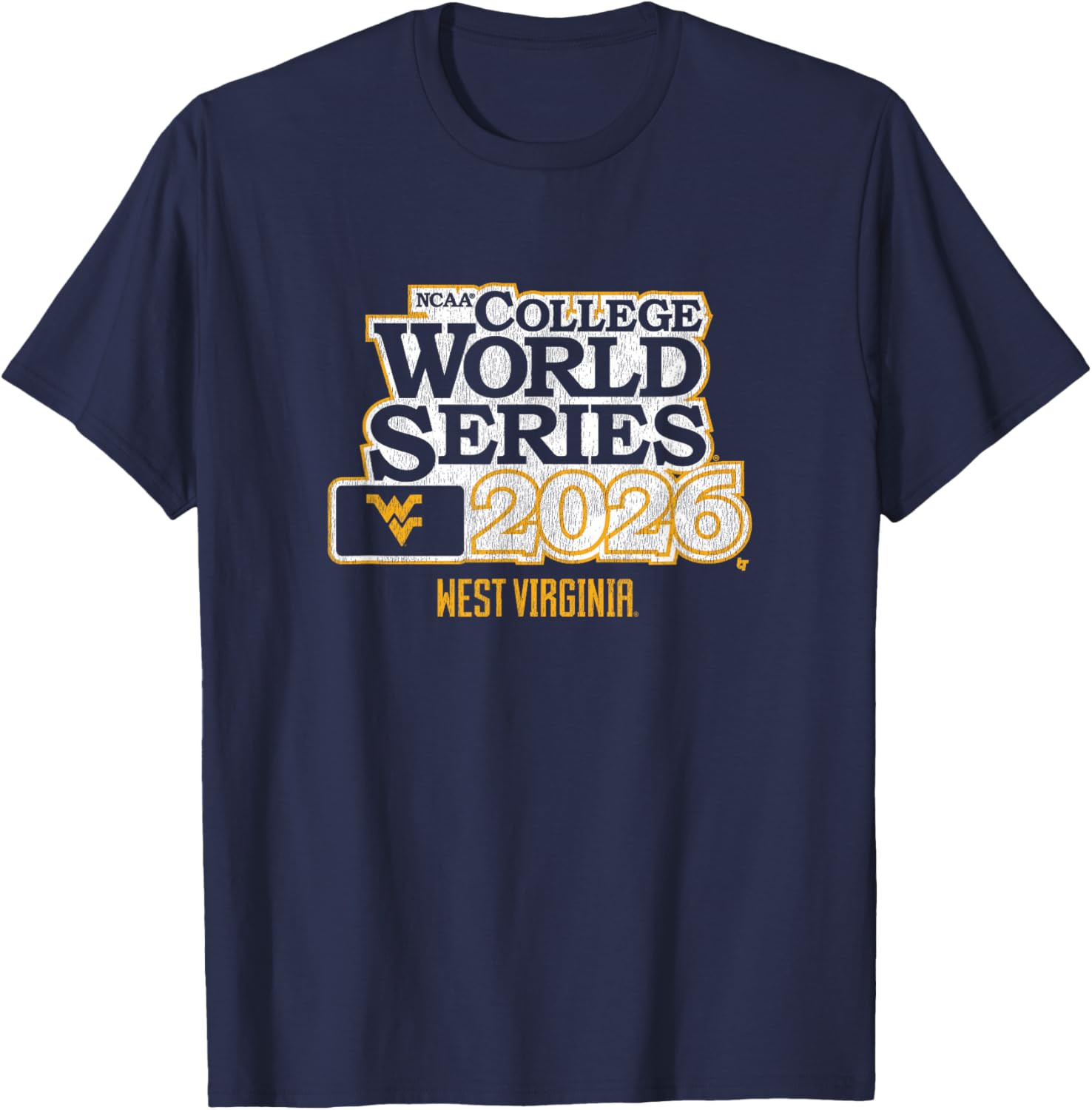 2026 College World Series – WVU Mountaineers Baseball T-Shirt