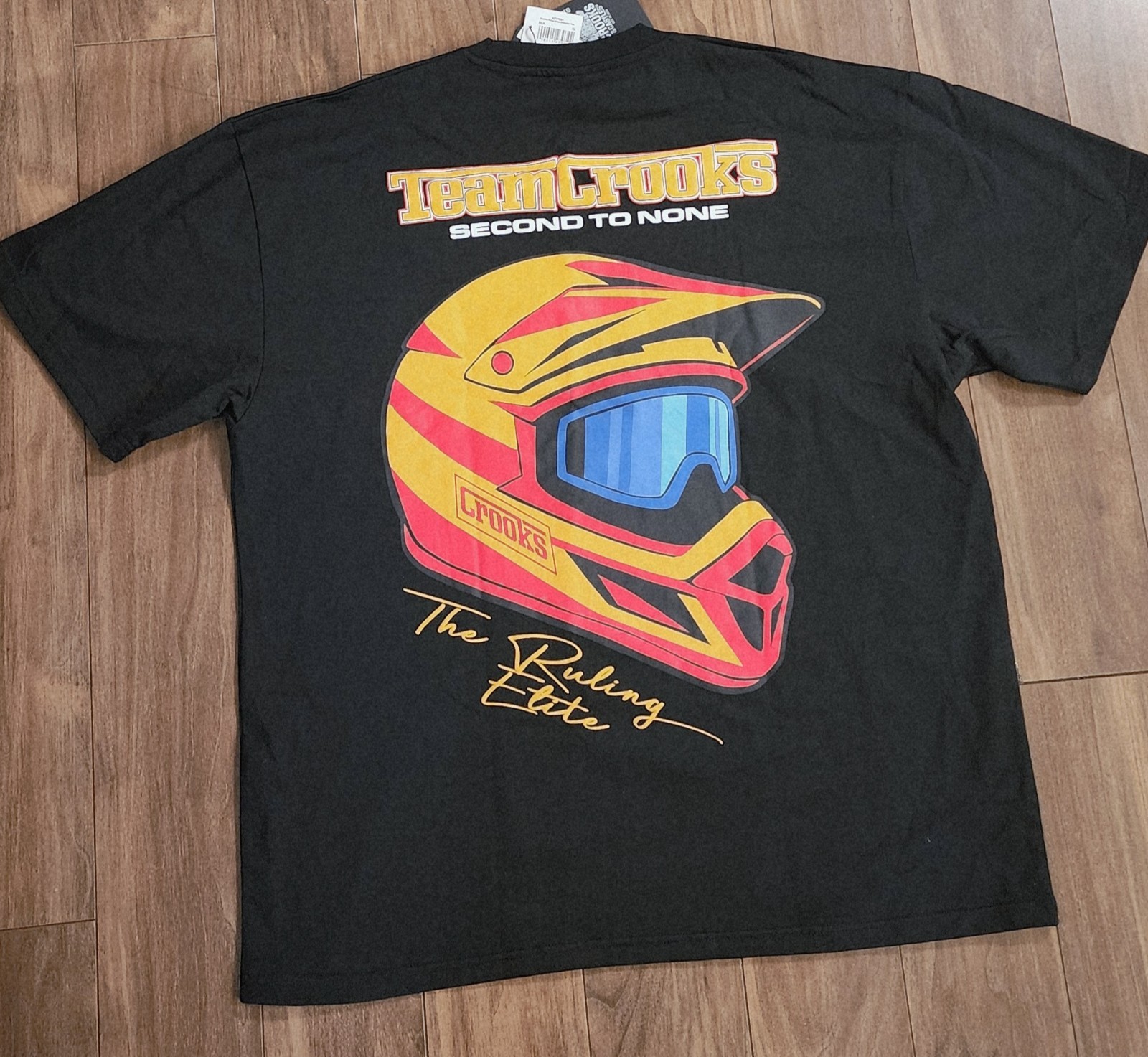 Crooks & Castles T-Shirt Men's Sz XL Crooks Racing Second To None Team Tee gallery