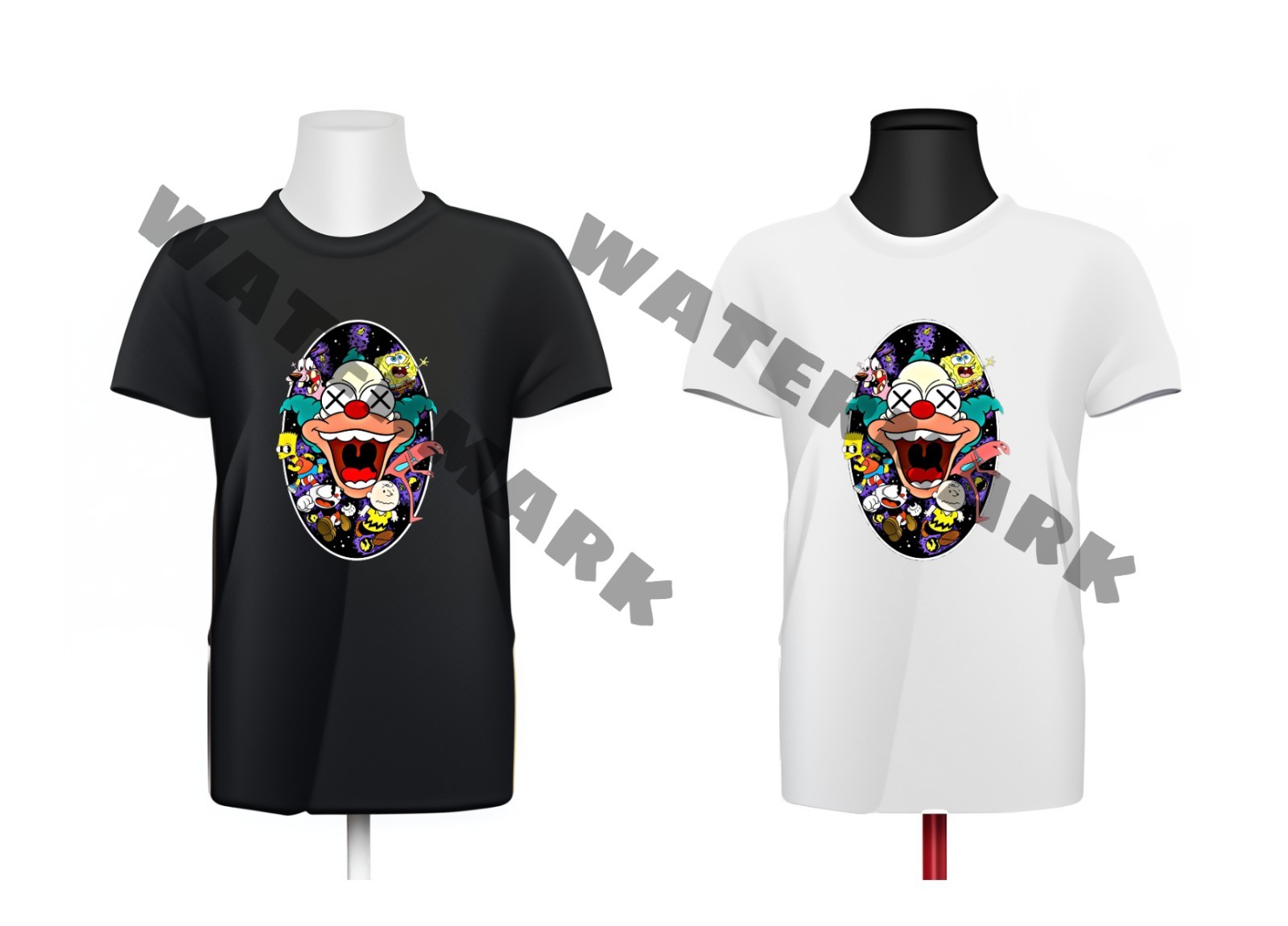 Men's Graphic T Shirt Tee Shirt Black or White S M L XL XXL XXXL Short Sleeve gallery