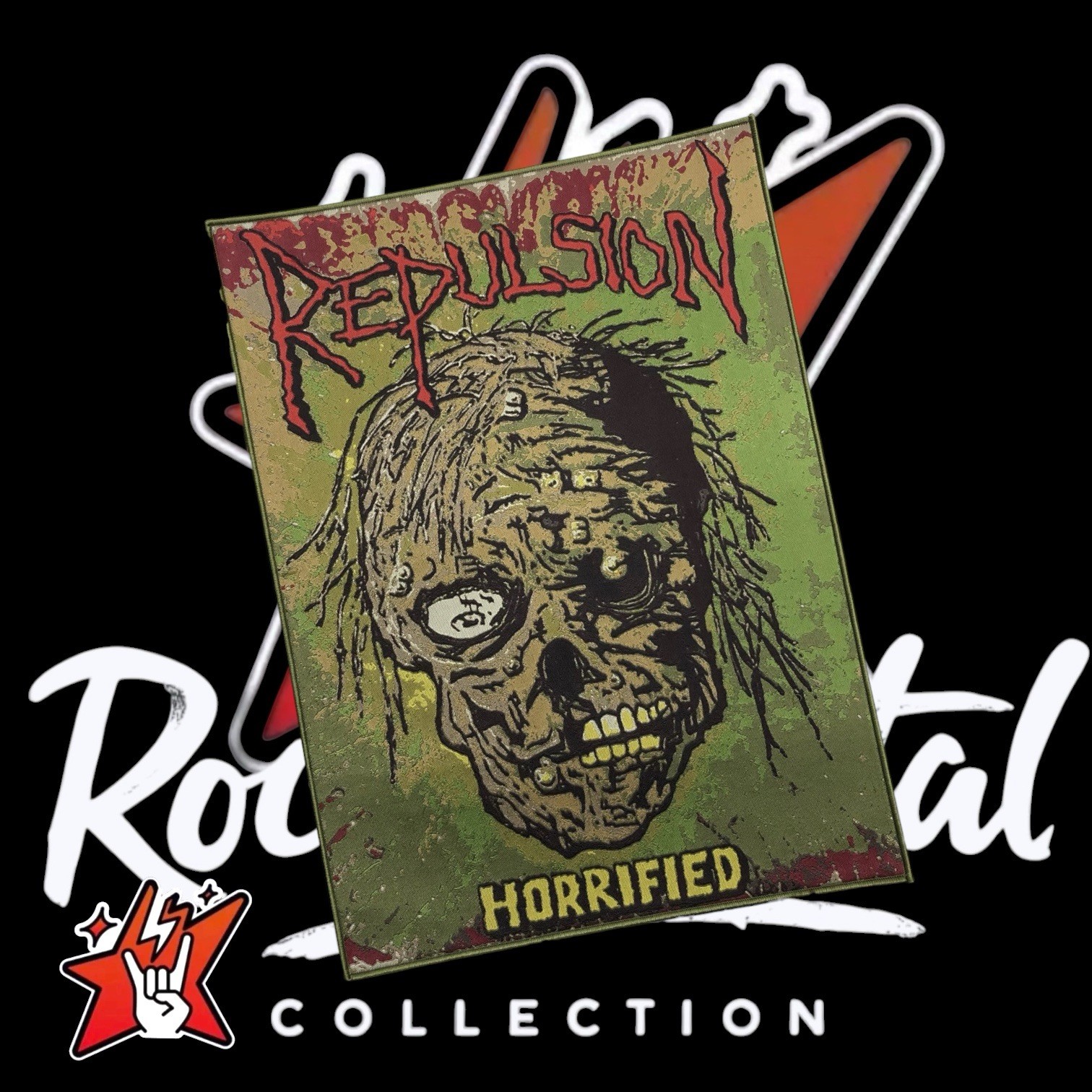 Repulsion Exclusive Woven Patch Death Metal Obituary Morbid Angel gallery