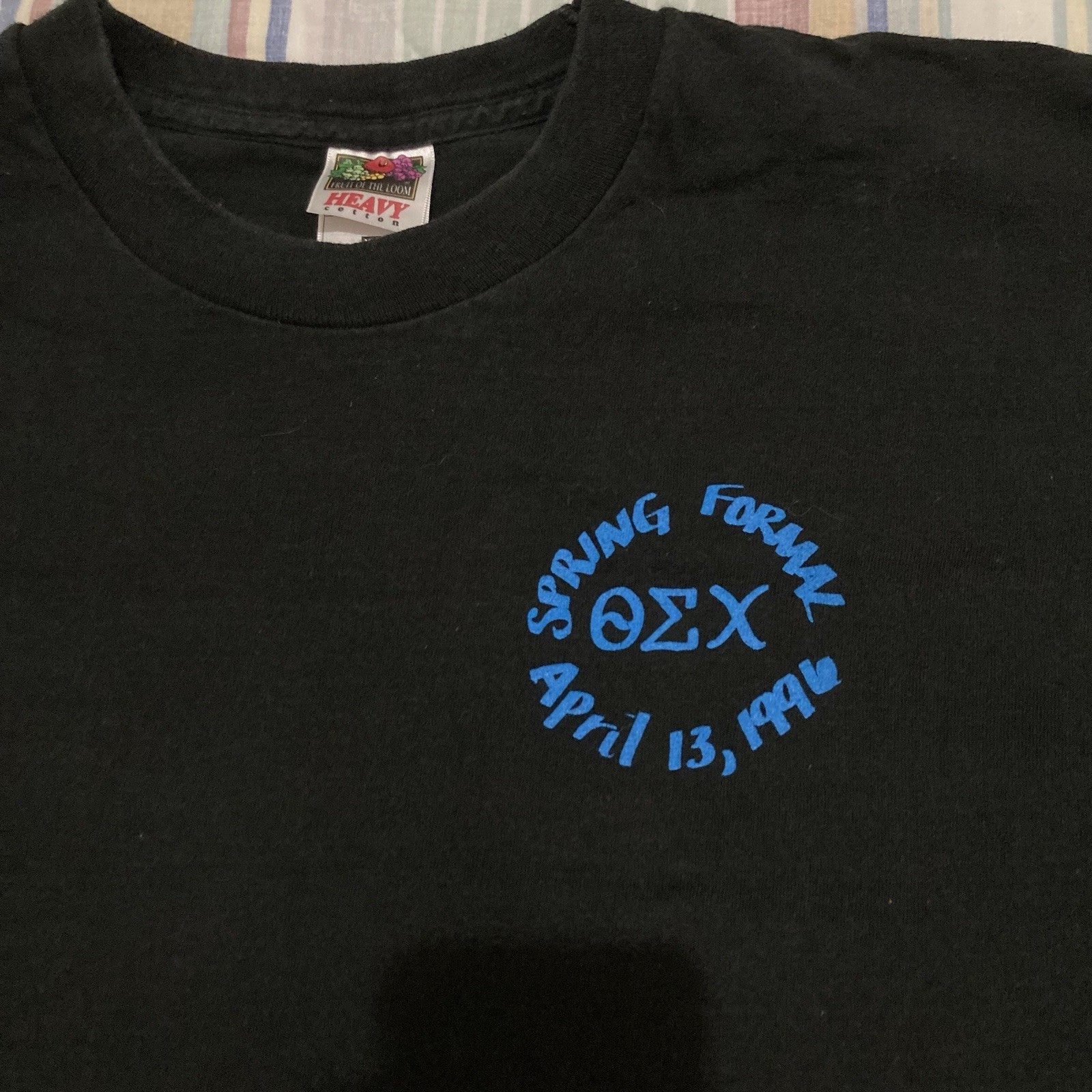 VTG 1996 TEC Theta Epsilon Chi Fraternity Spring Formal T-shirt XL Single Stitch gallery
