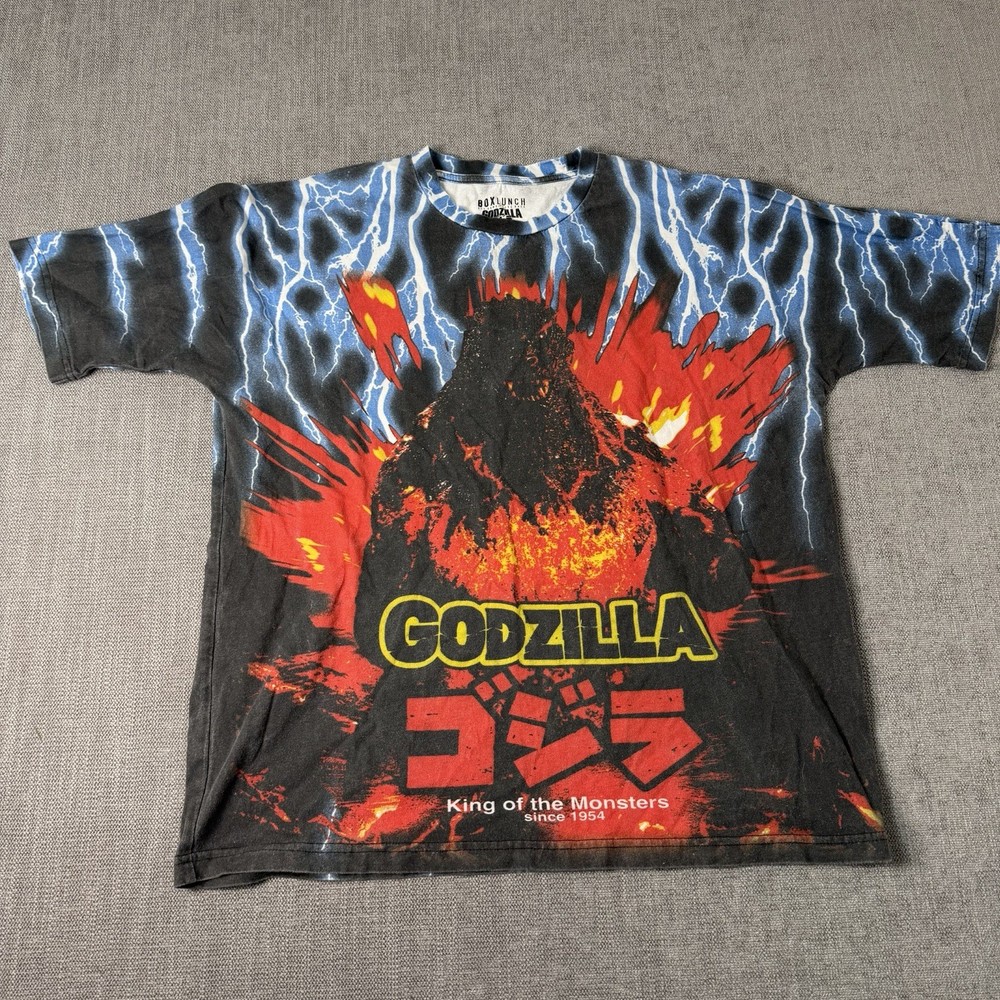 Godzilla Lightning Shirt Medium BoxLunch Exclusive King of the Monsters Japanese