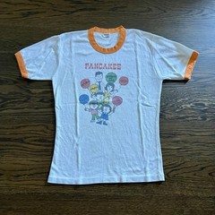 Vintage 70s PANCAKE HOUSE Manila Philippines Ringer Shirt TAGGED Sz L