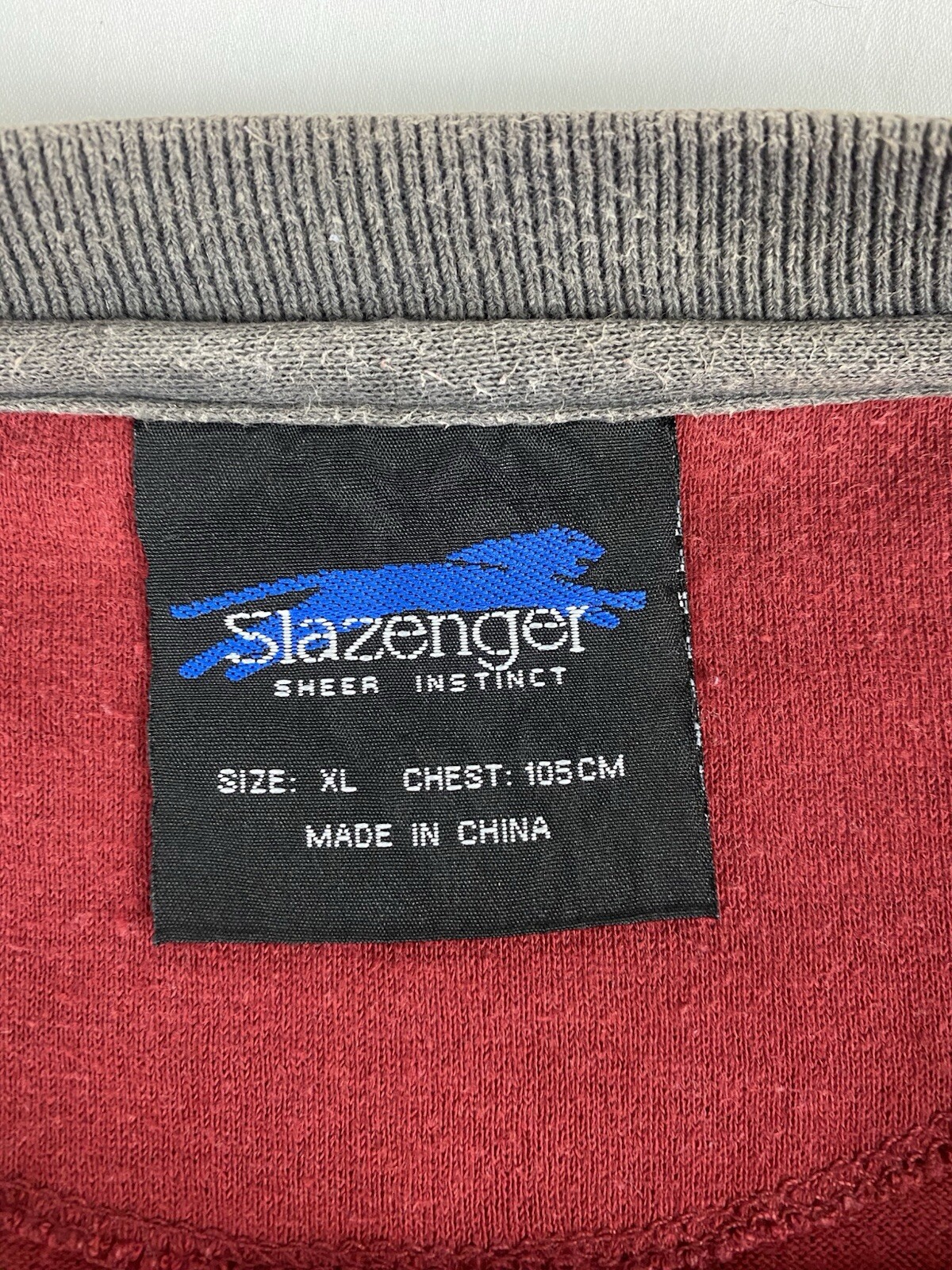 Vintage Slazenger T Shirt Mens XL Maroon Y2K 2000s Logo Casual Sports Outdoors gallery