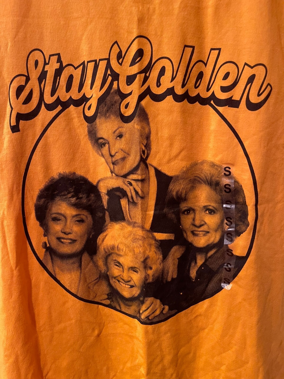 The Golden Girls “STAY GOLDEN” Gold Tee T-Shirt, Adult Sm gallery