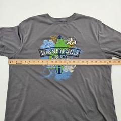 Disneyland Resort Embroidered Surf Team Men’s Shirt Size large Gray Short Sleeve